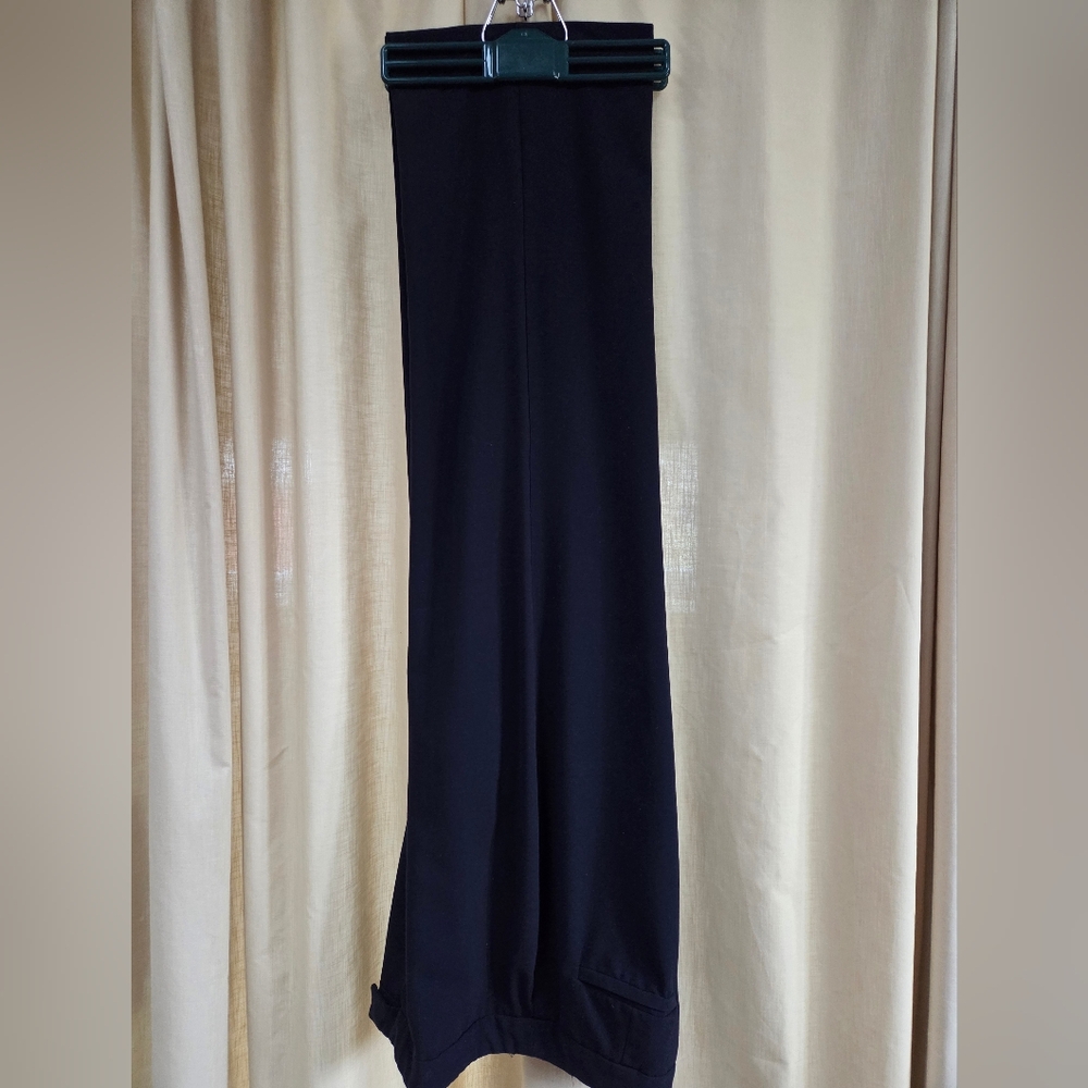 Emma James Dark Navy Blue Size 12 Stretch Polyester Dress Pants - Picture 1 of 17